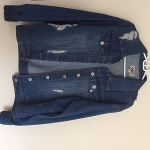 Distressed Jean Jacket
